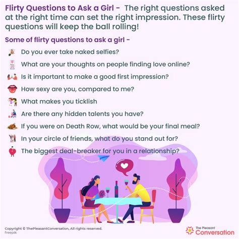 online dating flirting questions